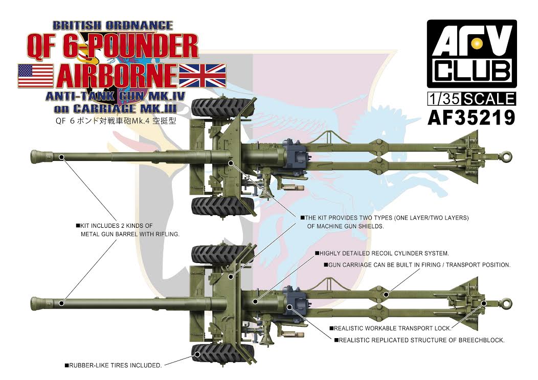 AF35219 British Ordnance QF 6-Pounder Airborne Anti-Tank Gun Mk 