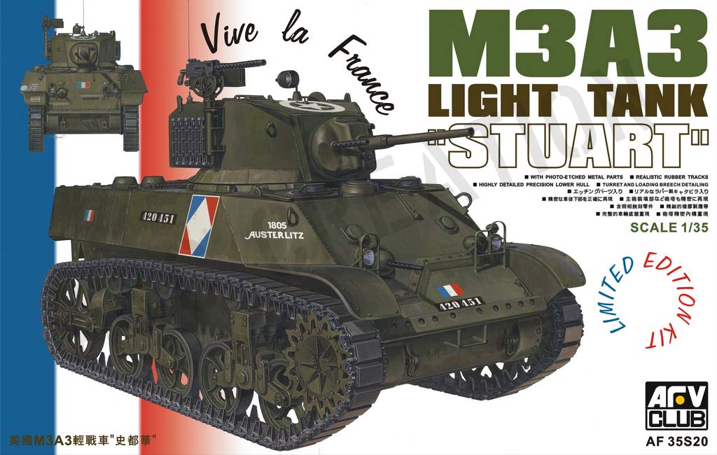 AF35S20 M3A3 Stuart Light Tank