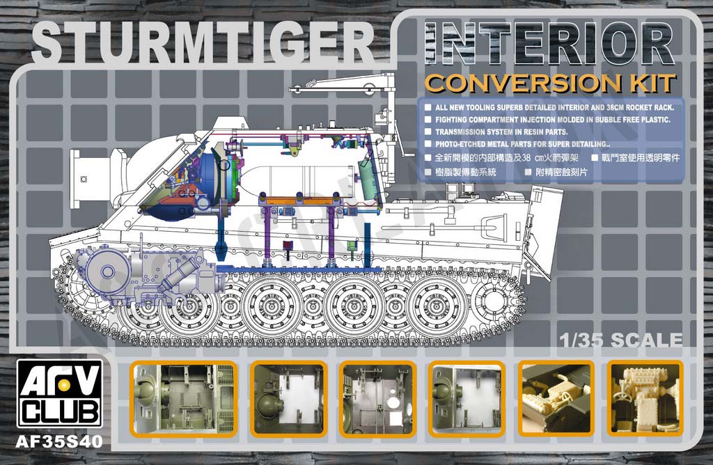 AF35S40 SturmTiger Interior Detail Set