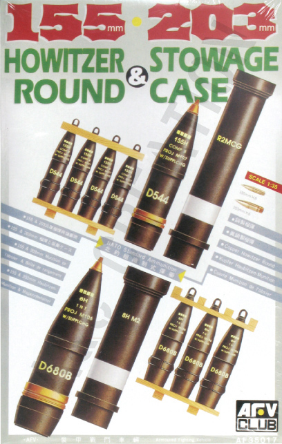 AF35017 155 / 203mm Howitzer Round & Storage Case