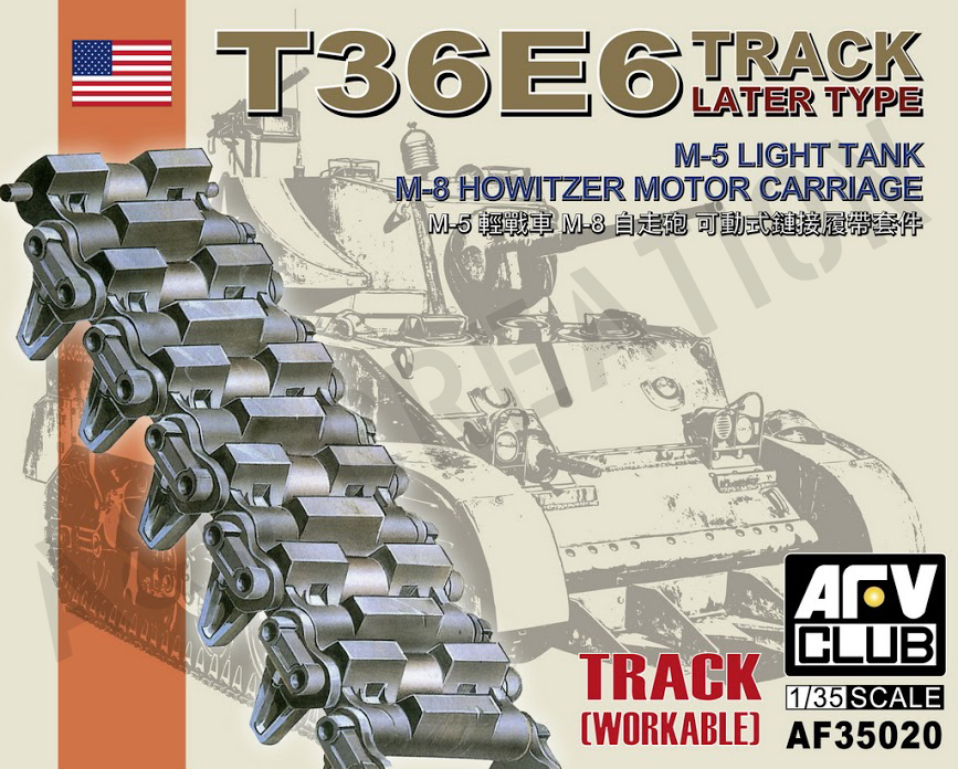 AF35020 T36E6 Track for M5 / M8 Light Tank
