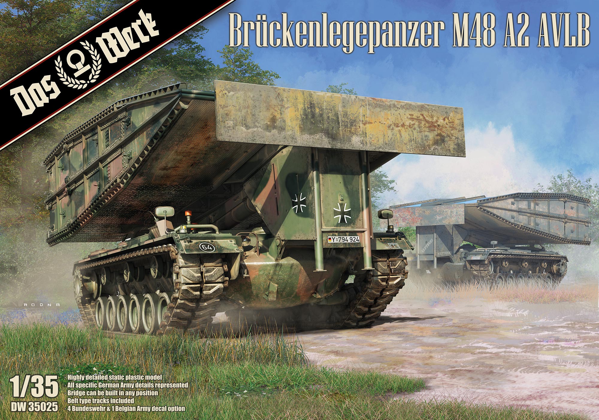 DW35025 Brückenlegenpanzer M48 A2 AVLB